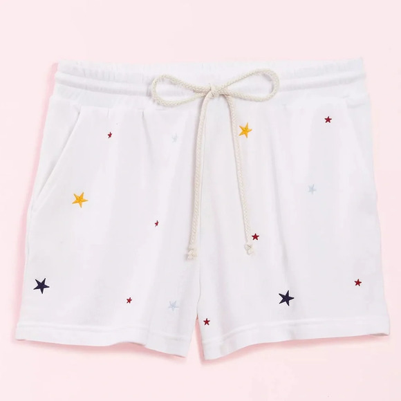 NWT L&G Star Terry Drawstring Shorts - Picture 1 of 6